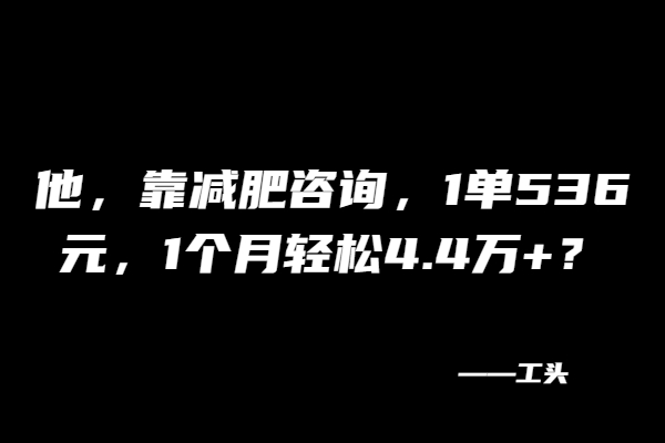 图片[2]-靠它进行减肥资讯，一单可以赚500+