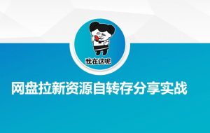 网盘拉新资源自动转存分享实战-比杰副业资源站