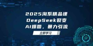 2025无界精品课,DeepSeek裂变,AI爆图,暴力引流助力淘系运营-比杰副业资源站