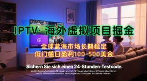 【海外虚拟项目掘金】日入100-200美刀,自己在家就可以闷声发大财,长期可做,工作室可复制扩大【揭秘】-比杰副业资源站